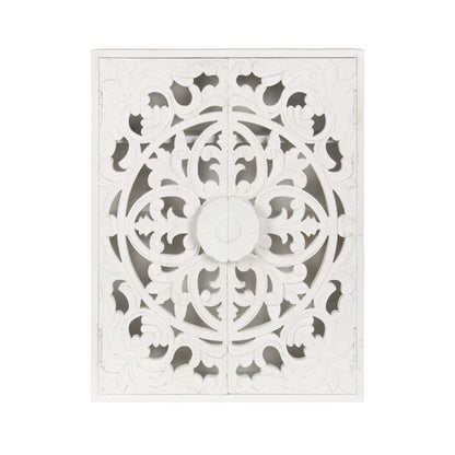 Saanvi Carved Wood Wall Cabinet