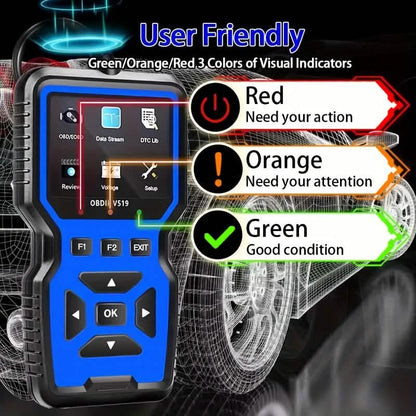 OBD2 Engine Diagnostic Tool – Universal Code Reader (Blue)
