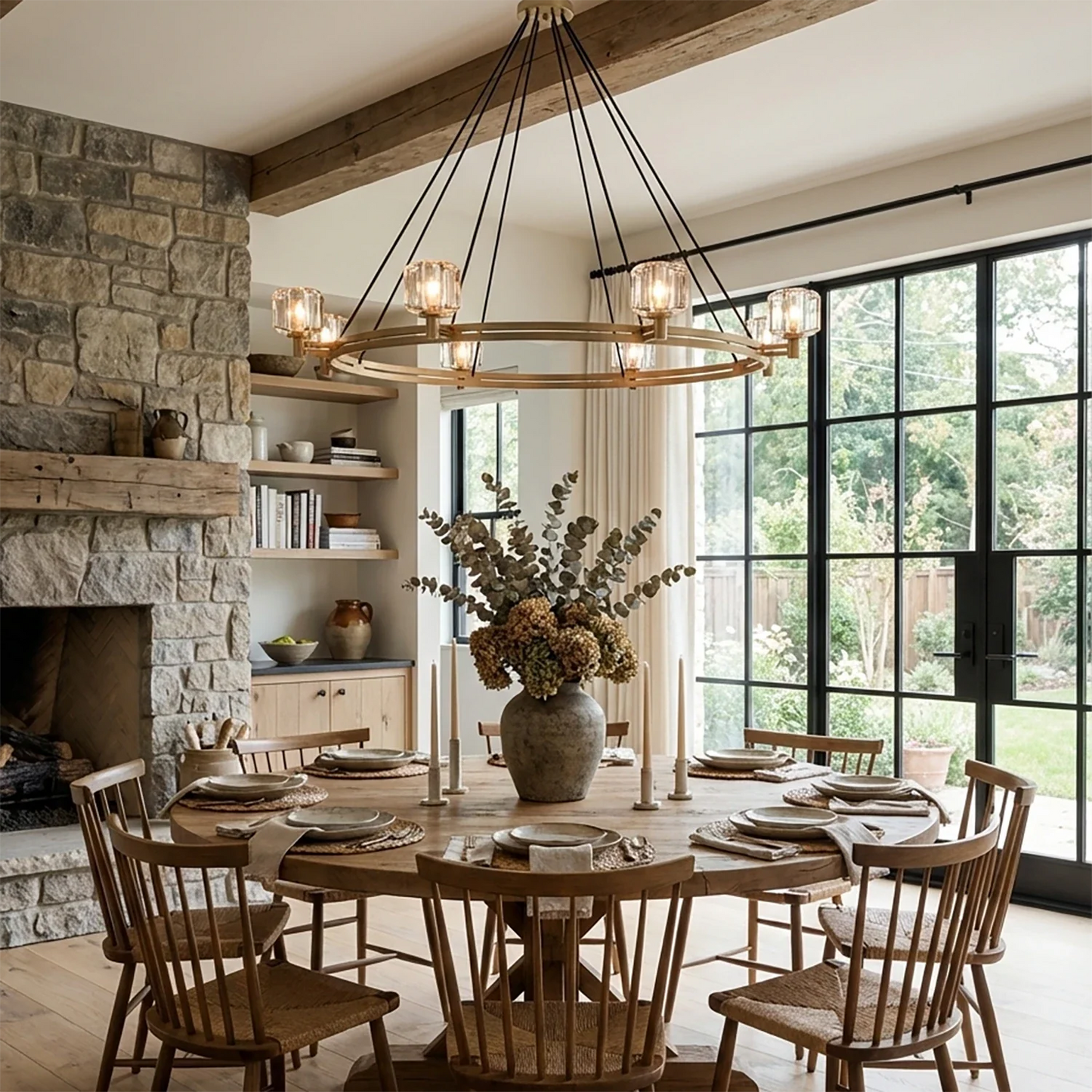 Demare Halo Crystal Ring Chandelier