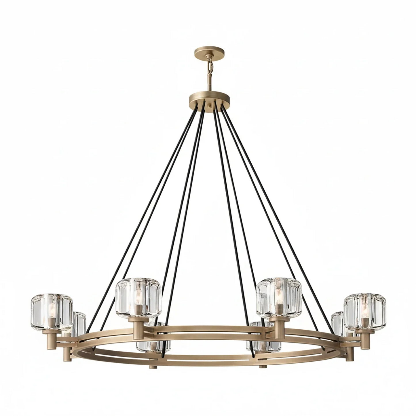 Demare Halo Crystal Ring Chandelier