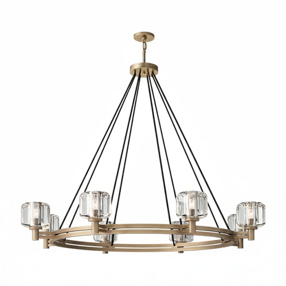 Demare Halo Crystal Ring Chandelier