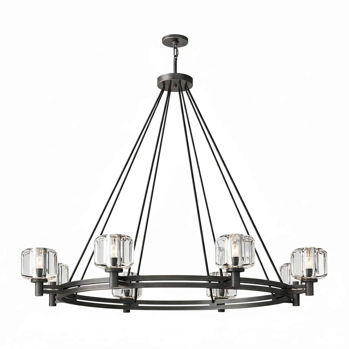 Demare Halo Crystal Ring Chandelier