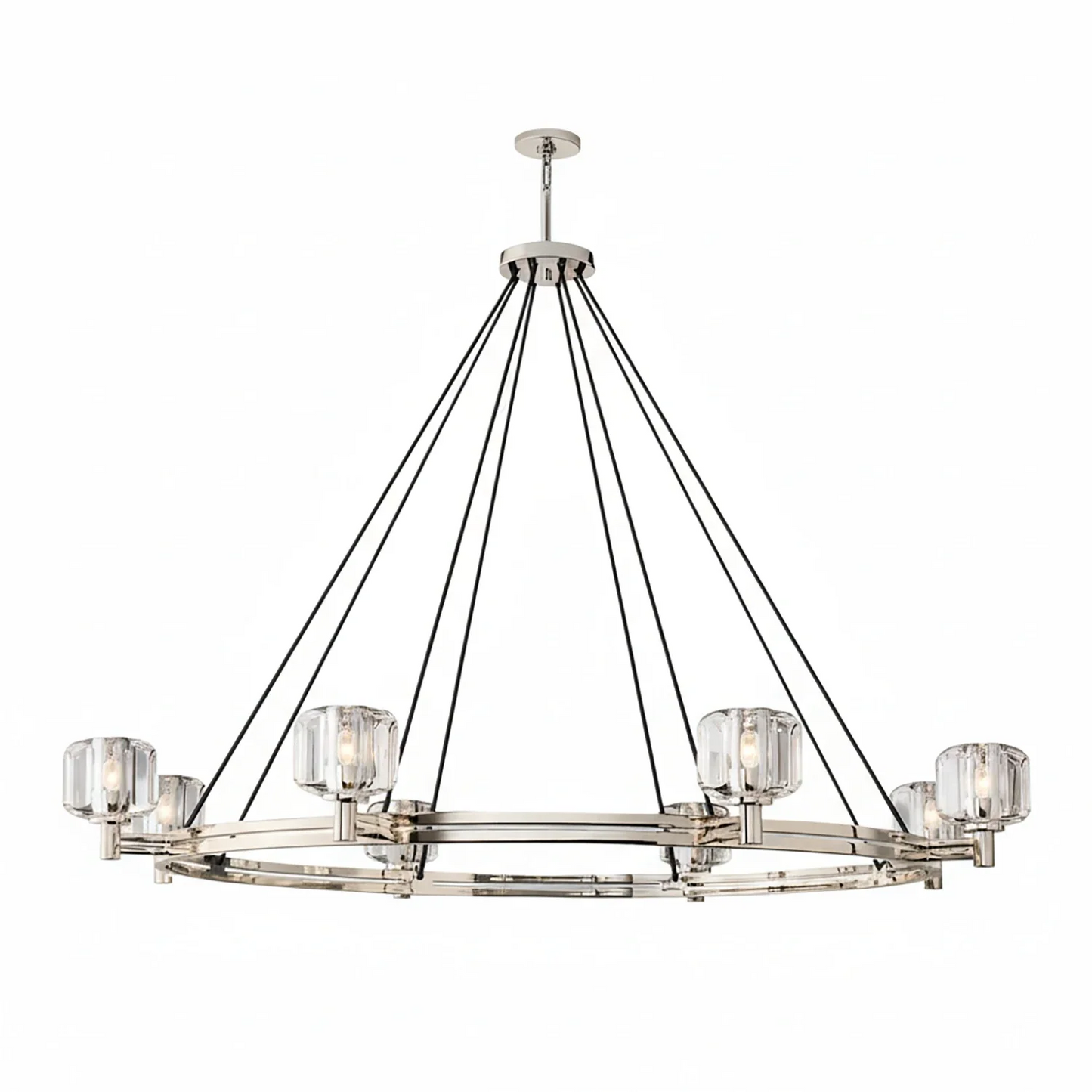 Demare Halo Crystal Ring Chandelier