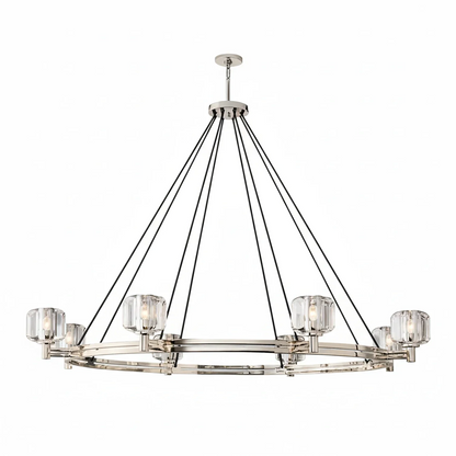 Demare Halo Crystal Ring Chandelier