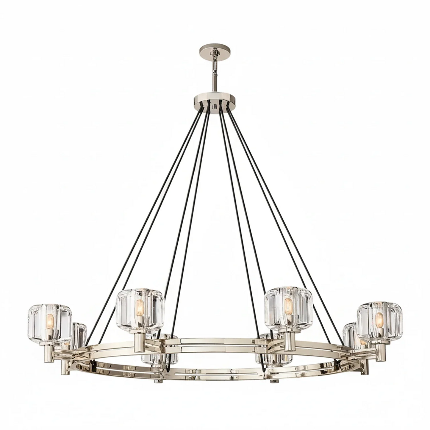 Demare Halo Crystal Ring Chandelier