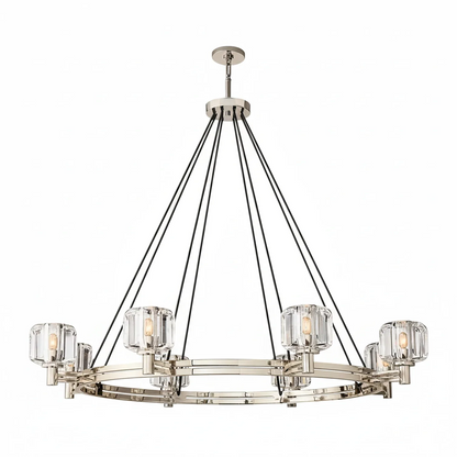 Demare Halo Crystal Ring Chandelier