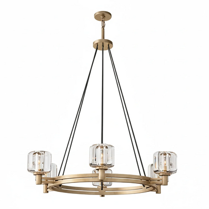 Demare Halo Crystal Ring Chandelier