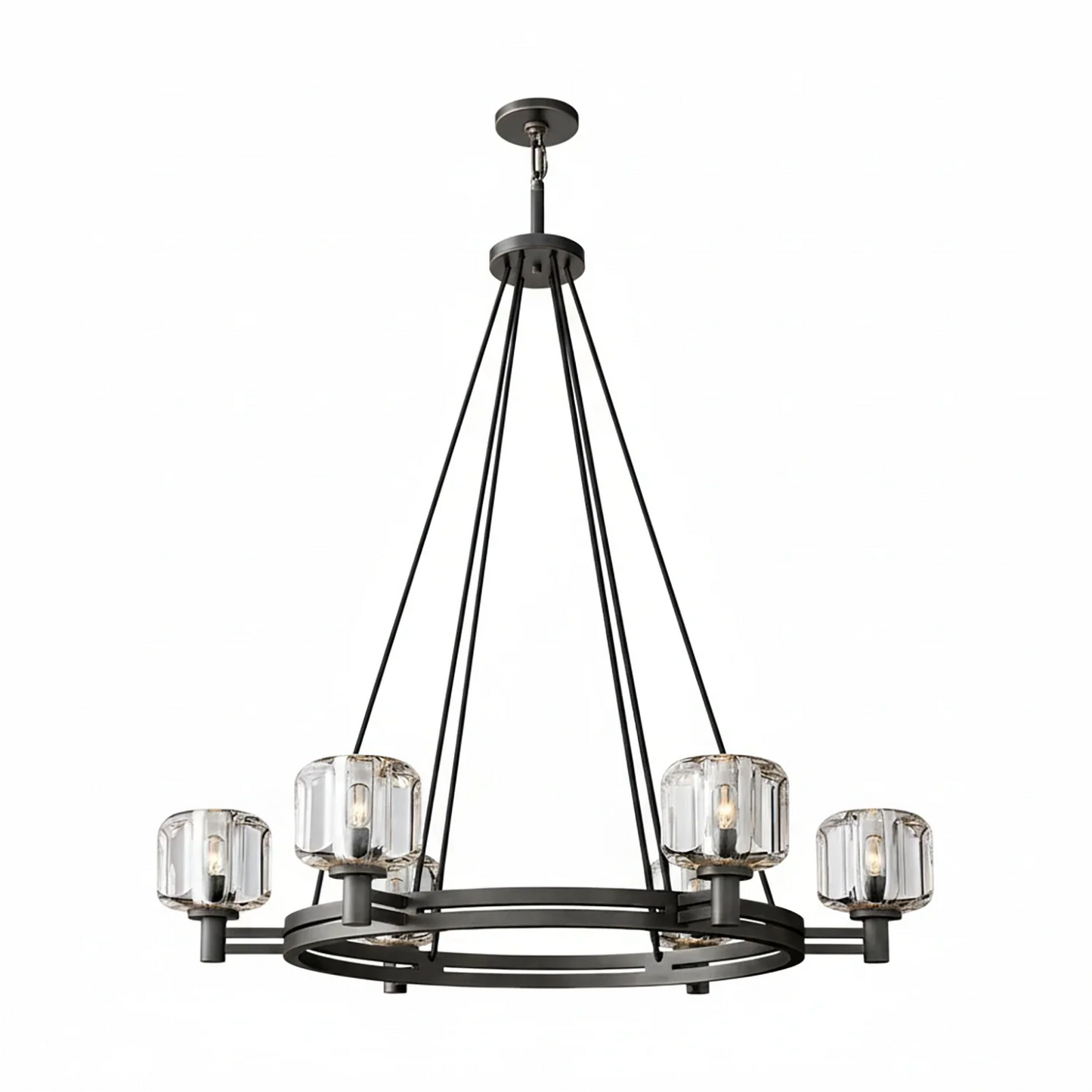 Demare Halo Crystal Ring Chandelier