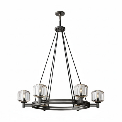 Demare Halo Crystal Ring Chandelier