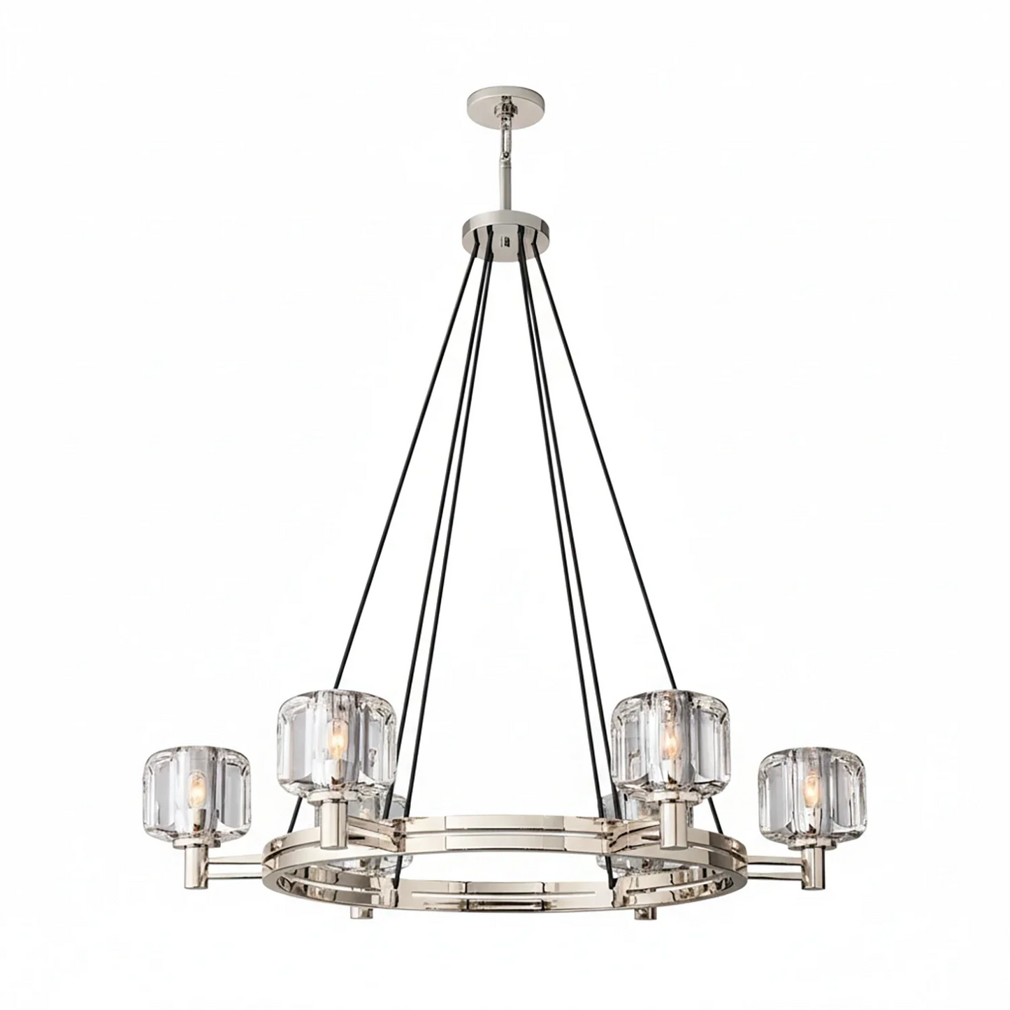 Demare Halo Crystal Ring Chandelier