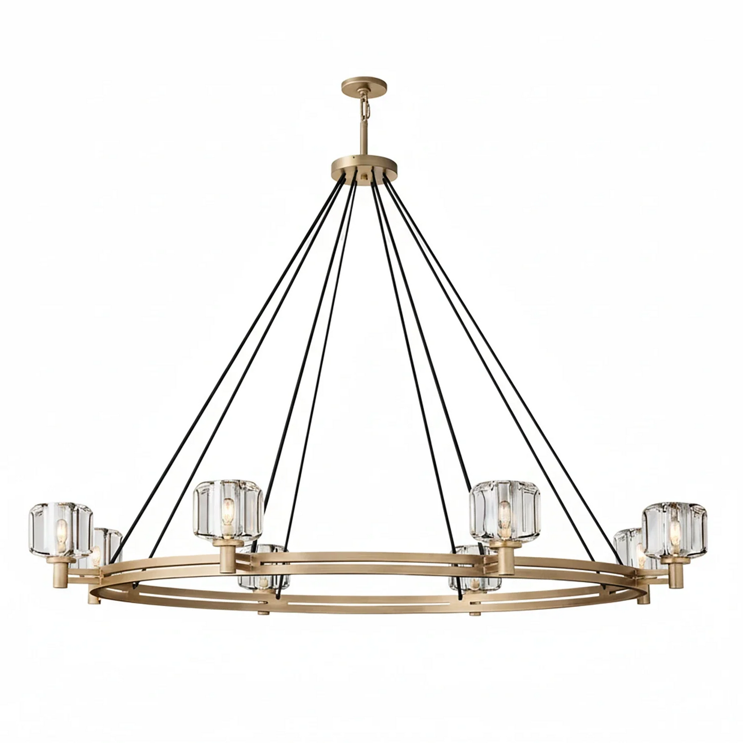 Demare Halo Crystal Ring Chandelier