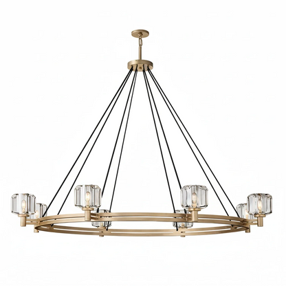 Demare Halo Crystal Ring Chandelier
