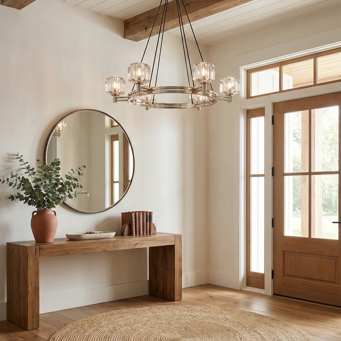 Demare Halo Crystal Ring Chandelier
