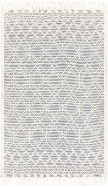 Ramsbury Denim Blue Wool Rug
