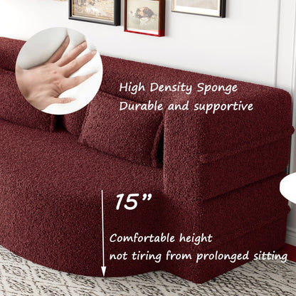Modern Floor Sofa with 2 Pillows