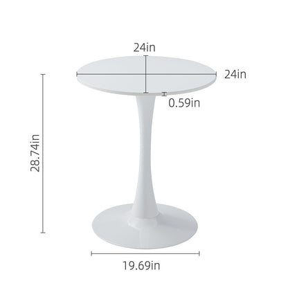 Round Dining Table With Tulip Style Base