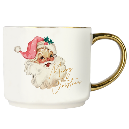 Vintage Santa Coffee Mug - Christmas Decor & Gifts