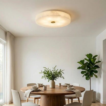 Disc Shaped Sophie Alabaster Ceiling Lamp