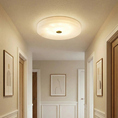 Disc Shaped Sophie Alabaster Ceiling Lamp