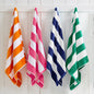 Cotton Velour Cabana Stripe Beach Towel - Novia Collection.