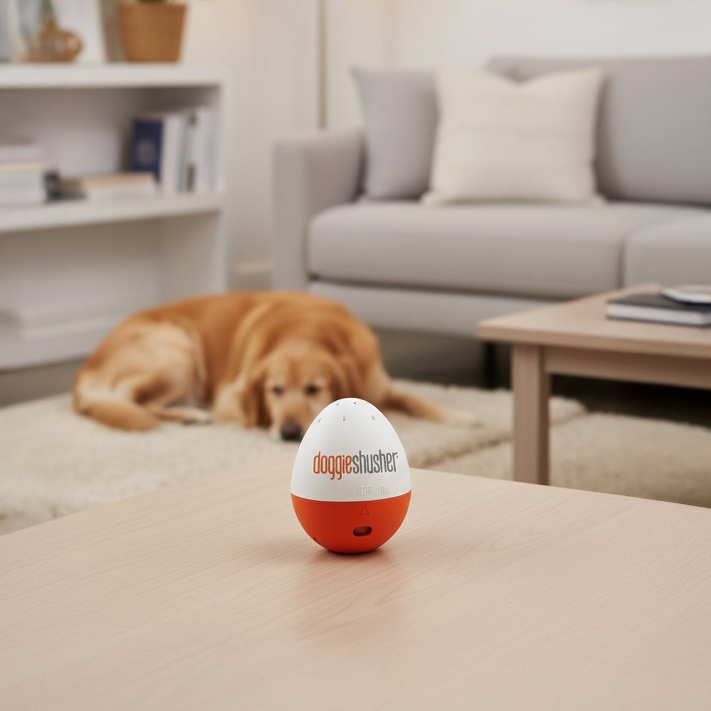 Doggie Shusher – Calming Sound Machine for Dog Anxiety, Separation Stress & Loud Noises