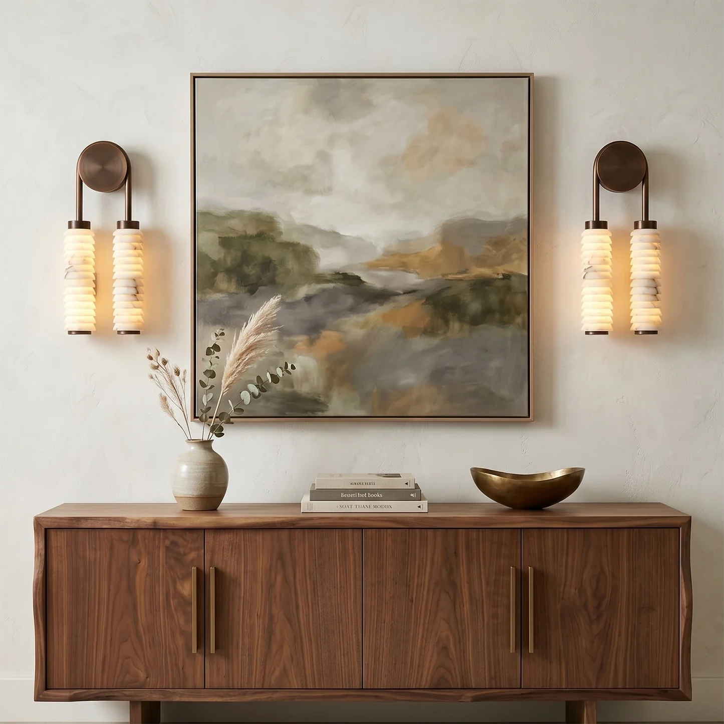 Spiral Alabaster Wall Lamp