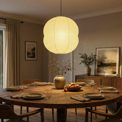 Akari Double Hemispherical Pendant Light