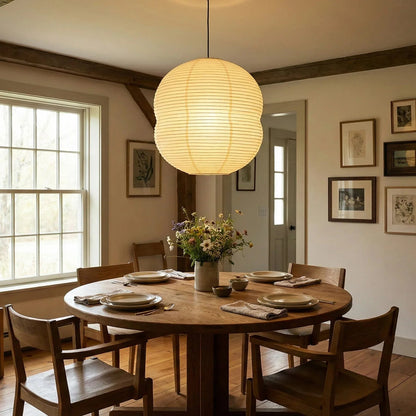 Akari Double Hemispherical Pendant Light