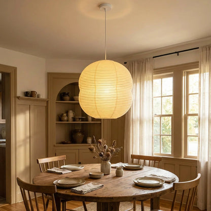 Akari Double Hemispherical Pendant Light