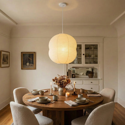 Akari Double Hemispherical Pendant Light