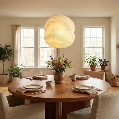 Akari Double Hemispherical Pendant Light