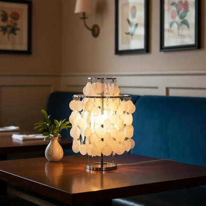 Double Layer Shell Table Lamp