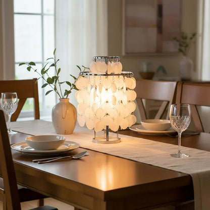 Double Layer Shell Table Lamp