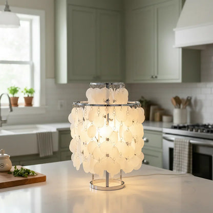 Double Layer Shell Table Lamp