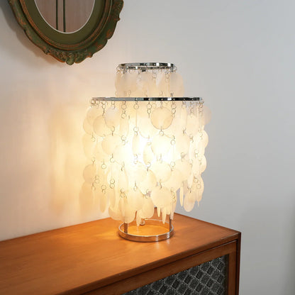 Double Layer Shell Table Lamp