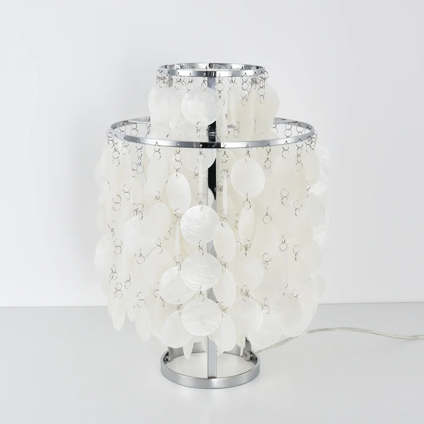 Double Layer Shell Table Lamp