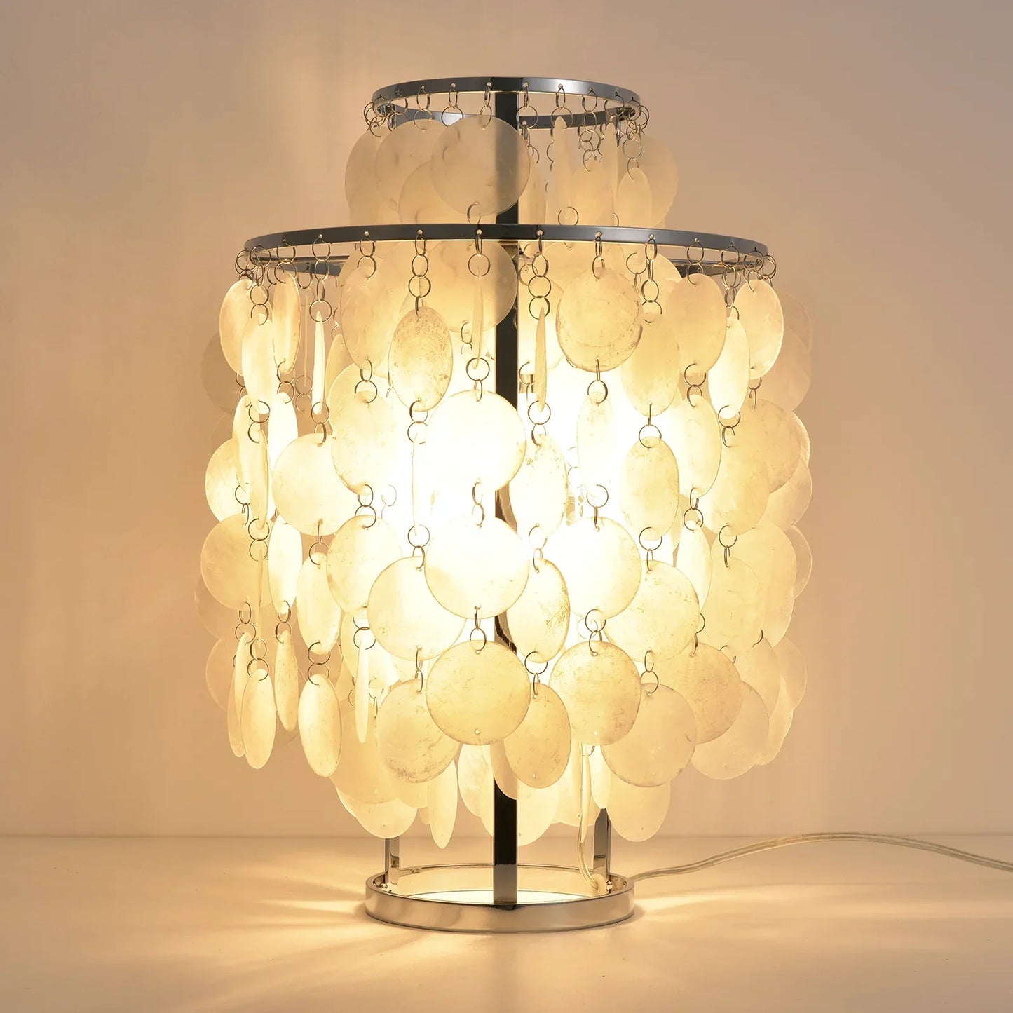 Double Layer Shell Table Lamp