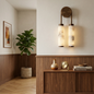Spiral Alabaster Wall Lamp