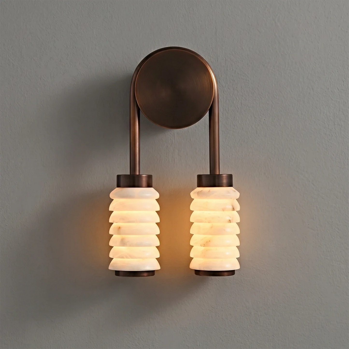 Spiral Alabaster Wall Lamp