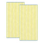 Oversized Striped Border Cabana Beach Towels - Santa Cruz.