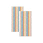 Oversized Striped Border Cabana Beach Towels - Santa Cruz.