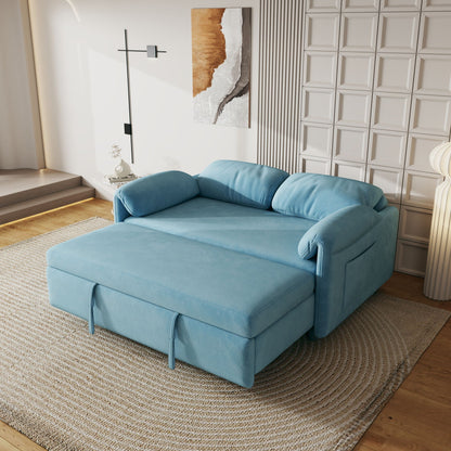 Sofa, Dual Purpose Lounge With Retractable Queen Size Bed