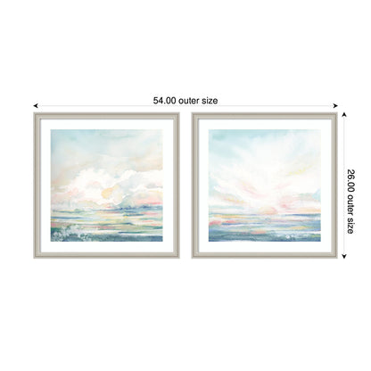 Heavenly Stillness 2 Piece Framed Wall Art Print Set by Julie Maida