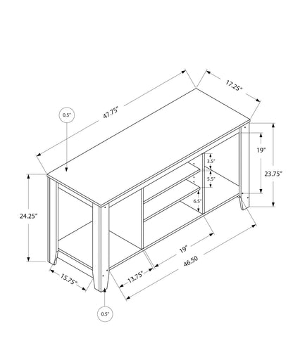 48 Inch TV Stand, Console, Media Entertainment Center