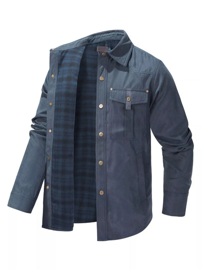 Men's Snap Down Long Sleeve Jacket