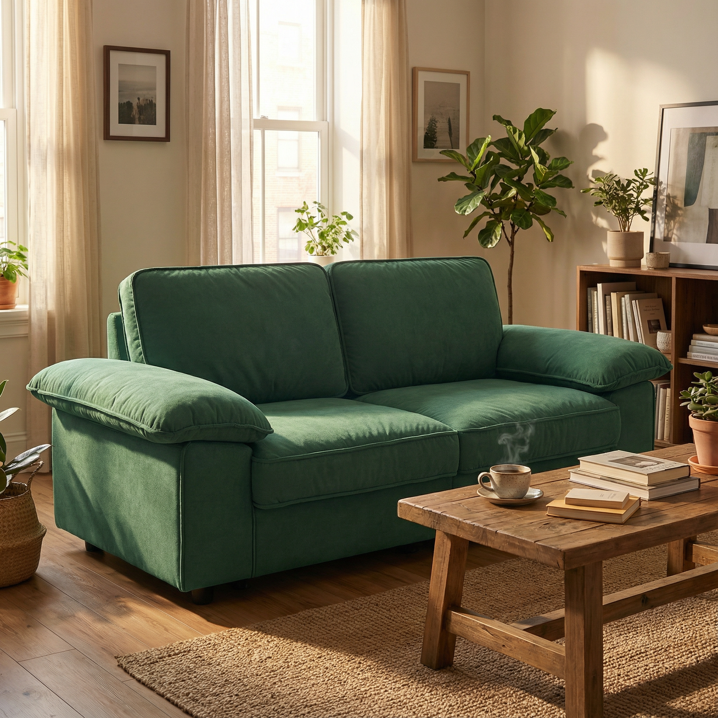 FX-P20M-2S-GR Modern Storage Sofa