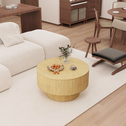 29.53" MDF Modern Circular Coffee Table