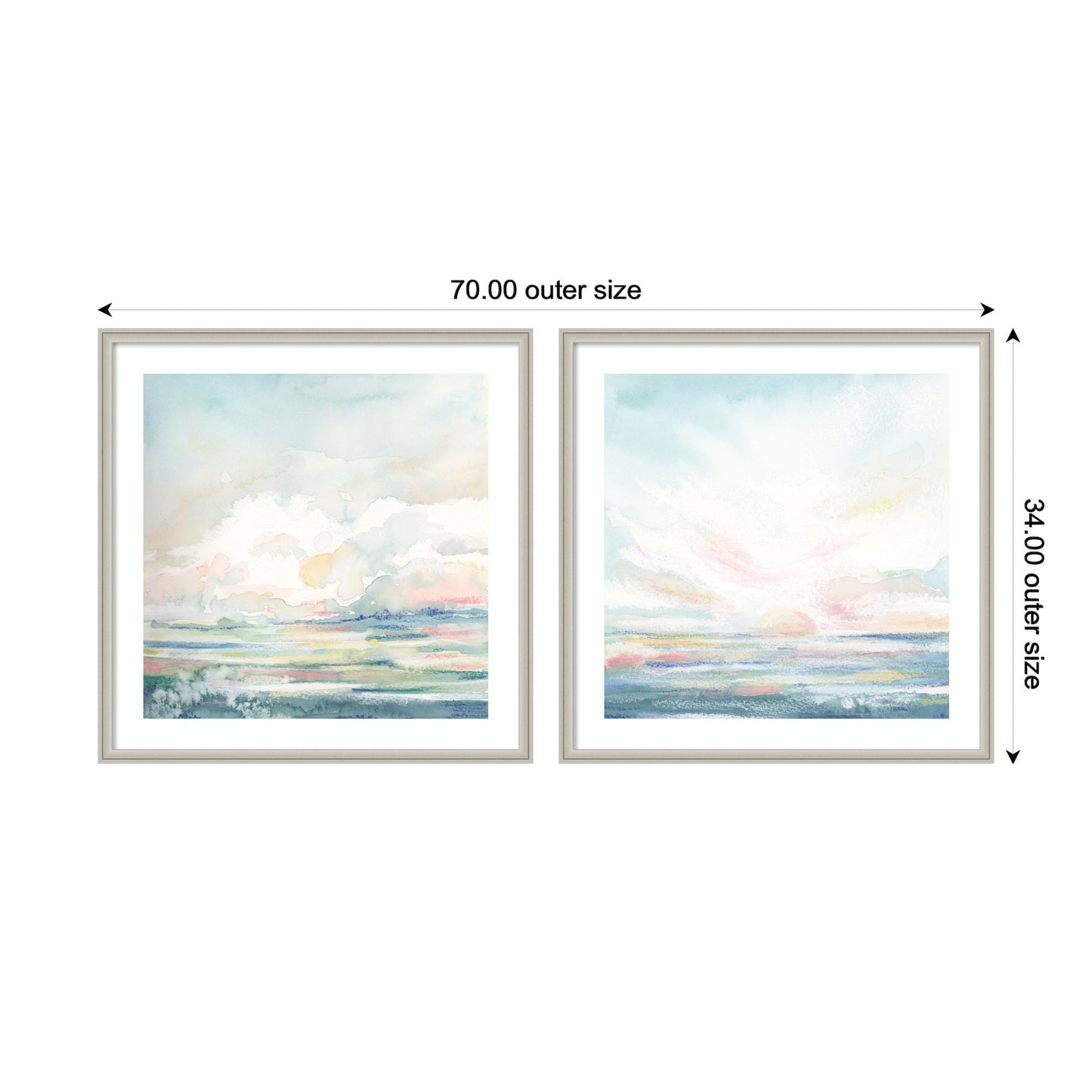 Heavenly Stillness 2 Piece Framed Wall Art Print Set by Julie Maida
