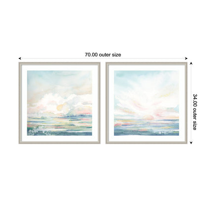 Heavenly Stillness 2 Piece Framed Wall Art Print Set by Julie Maida