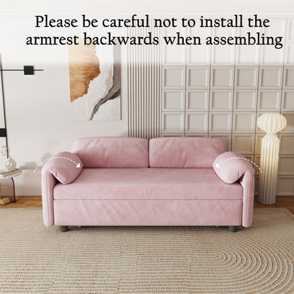 Sofa, Dual Purpose Lounge With Retractable Queen Size Bed
